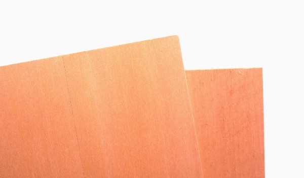 Mahogany plywood 1000x200mm 1.5-1.9mm