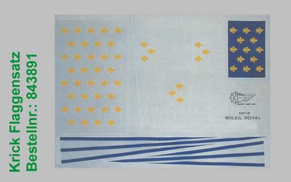 Flag set Le Soleil Royal