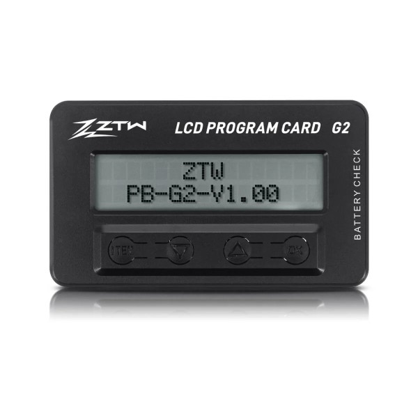 Programming card for ZTW G2 series