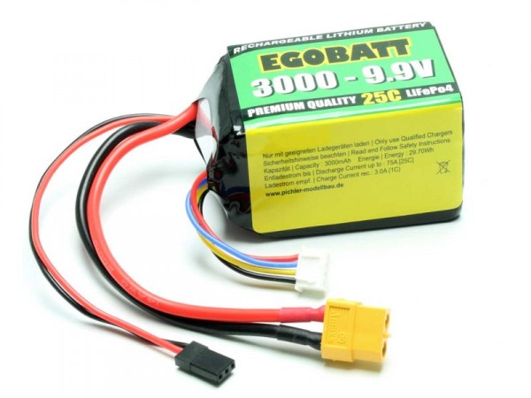 LiFe Akku EGOBATT 3000 - 9.9V (25C)